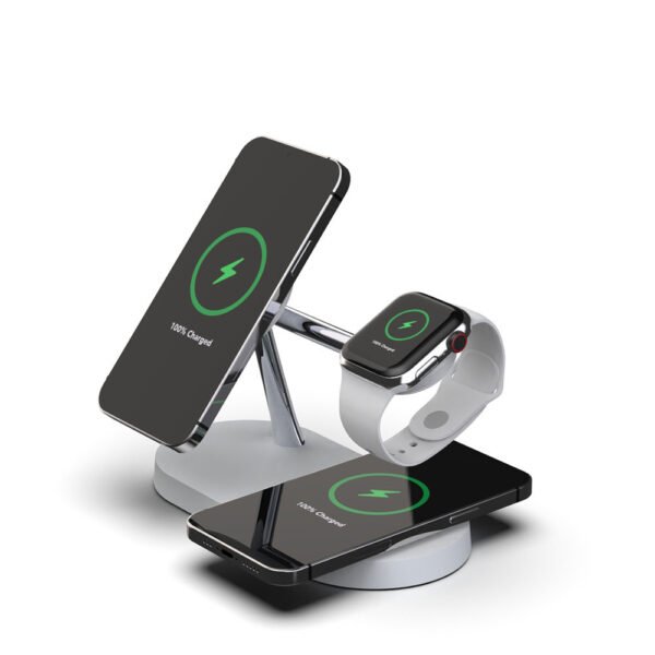 5-in-1 Magnetic Wireless Charger – 15W Fast Charging Station - Image 2