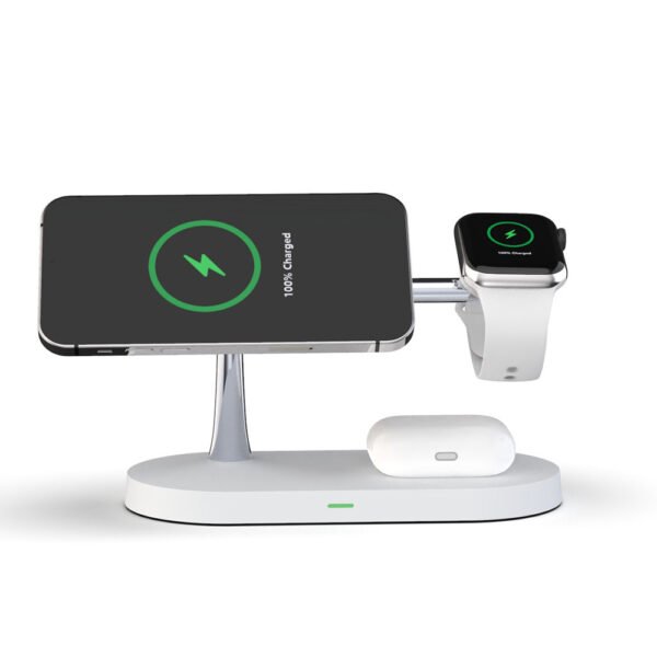 5-in-1 Magnetic Wireless Charger – 15W Fast Charging Station - Image 3