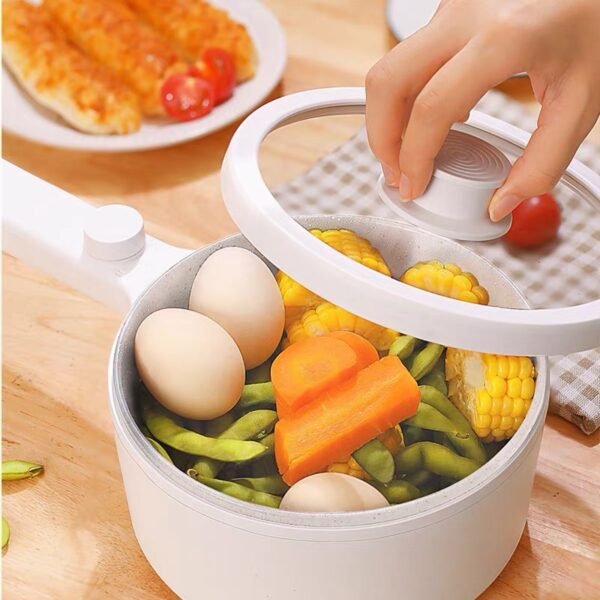 Multi-Function Electric Cooking Pot – Mini Rice & Noodle Cooker - Image 3