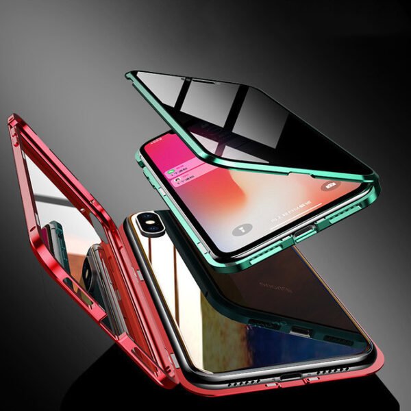 innovative magnetic privacy glass phone case