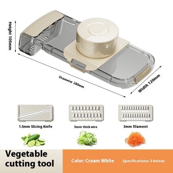 2-in-1 Multifunctional Vegetable Cutter – Chopper & Drainer for Easy Food Prep - Image 5