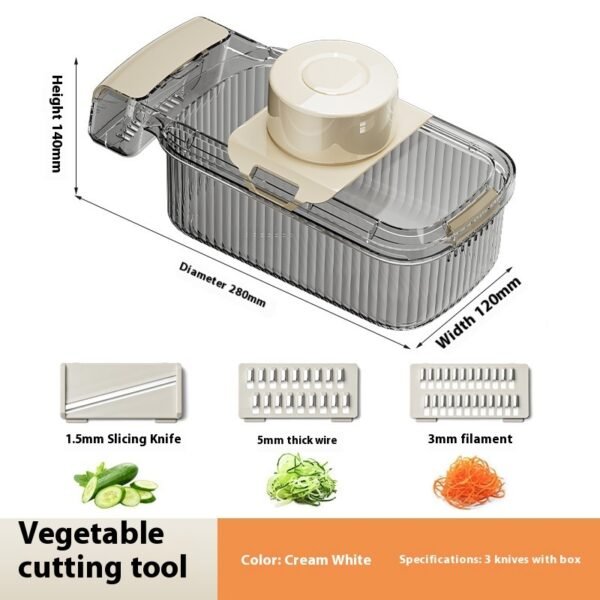 2-in-1 Multifunctional Vegetable Cutter – Chopper & Drainer for Easy Food Prep - Image 7