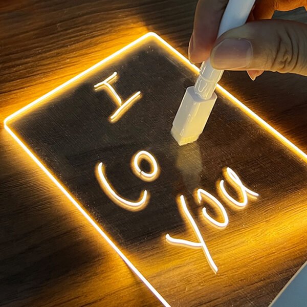 The LED message board night light