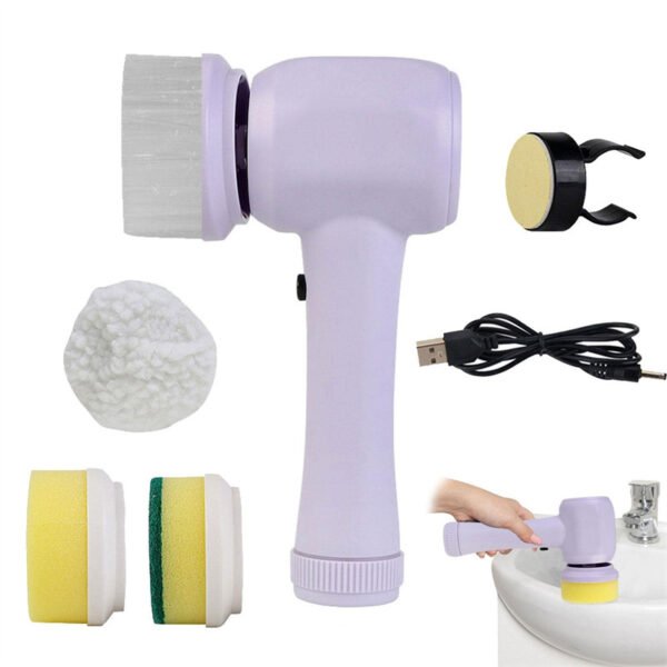 4-in-1 Electric Cleaning Brush – Cordless & Portable Handheld Scrubber - Image 2