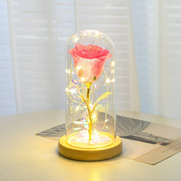 Eternal Rose with LED Light – Valentine's Day Gift in Glass for Her - Image 8