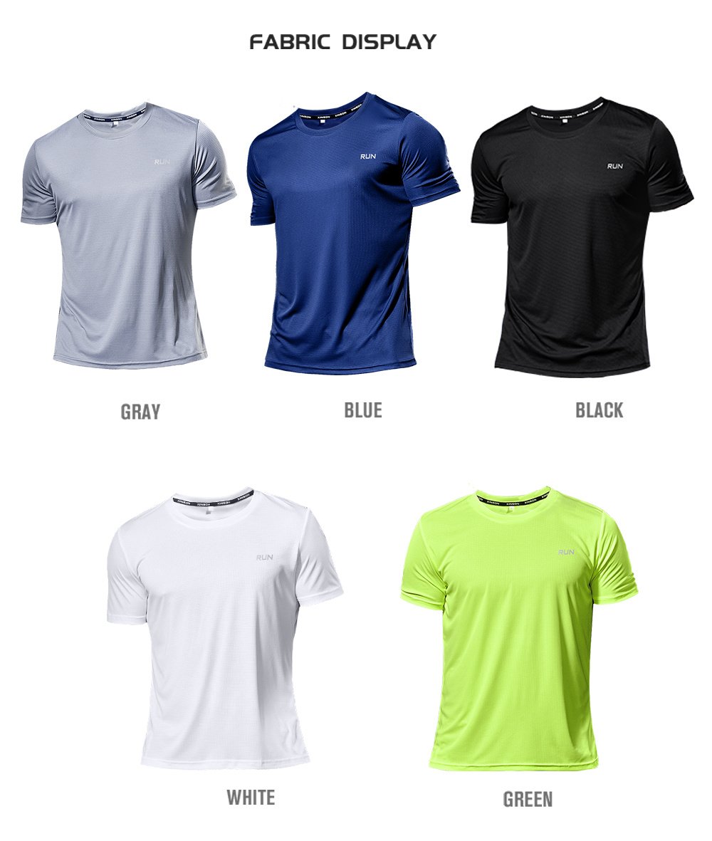 Men’s Quick-Dry Breathable Sports T-Shirt – Lightweight Fitness Tee