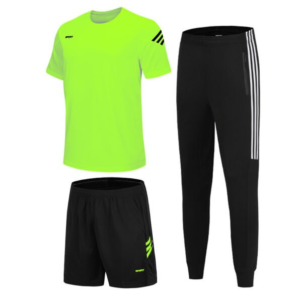 Men’s Short Sleeve Casual Sports & Training Set – Round Neck - Image 2