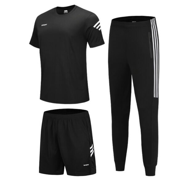Men’s Short Sleeve Casual Sports & Training Set – Round Neck - Image 7