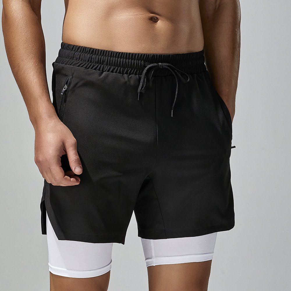 Men’s Quick-Dry Four-Way Stretch Running Shorts – Double Laye - Image 3