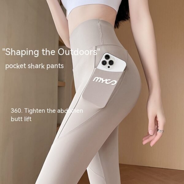 Shark Pants Autumn Winter Tight Plus Pocket - Image 3