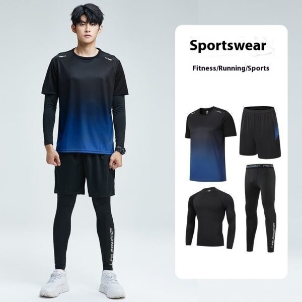 Men’s Quick-Dry 4-Piece Sports Outfit – Training & Running Set - Image 7