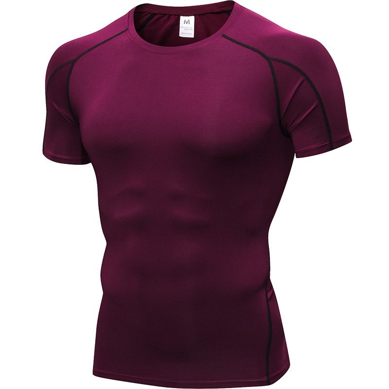 Men's PRO Tight Short Sleeve Fitness Exercise - Image 6