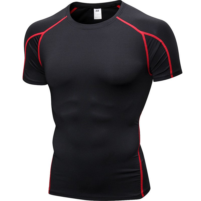 Men's PRO Tight Short Sleeve Fitness Exercise - Image 9