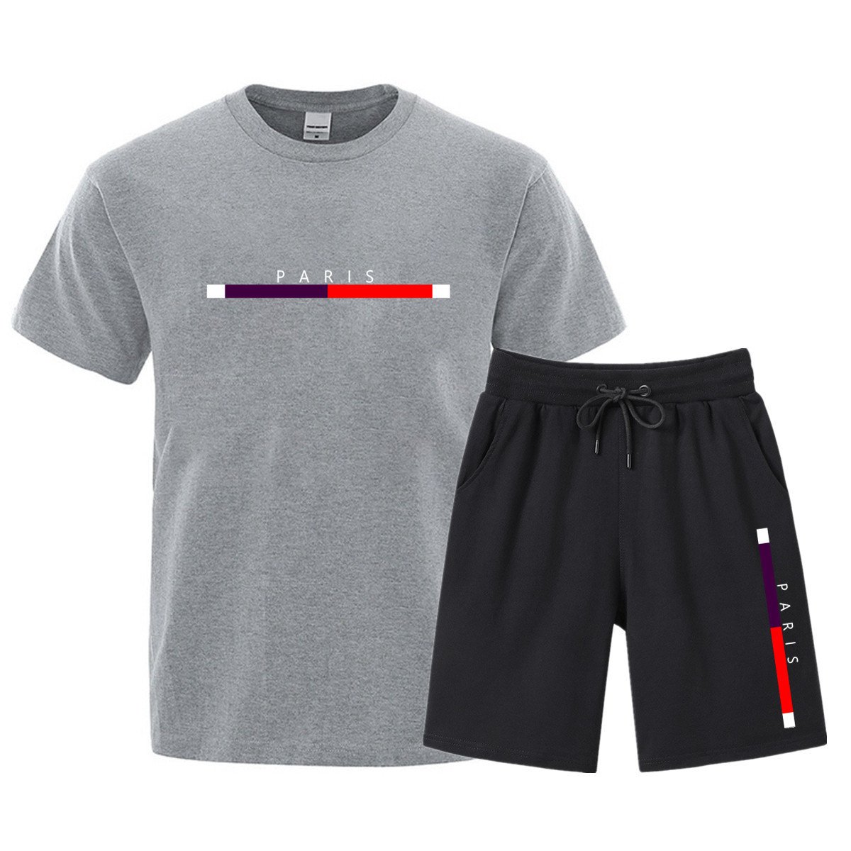Men’s Cotton T-Shirt & Shorts Set – Fashionable Sports & Leisurewear - Image 6