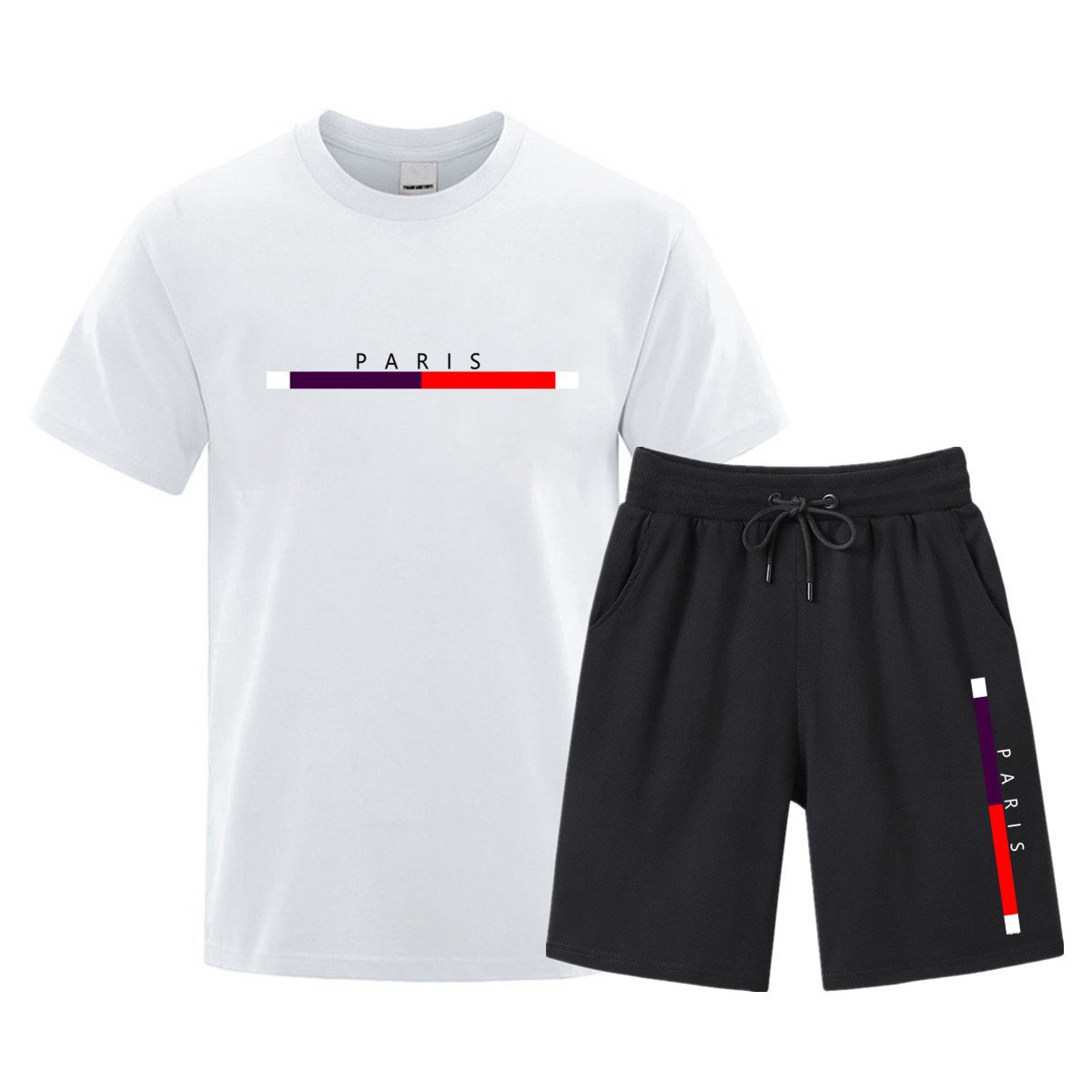 Men’s Cotton T-Shirt & Shorts Set – Fashionable Sports & Leisurewear - Image 2