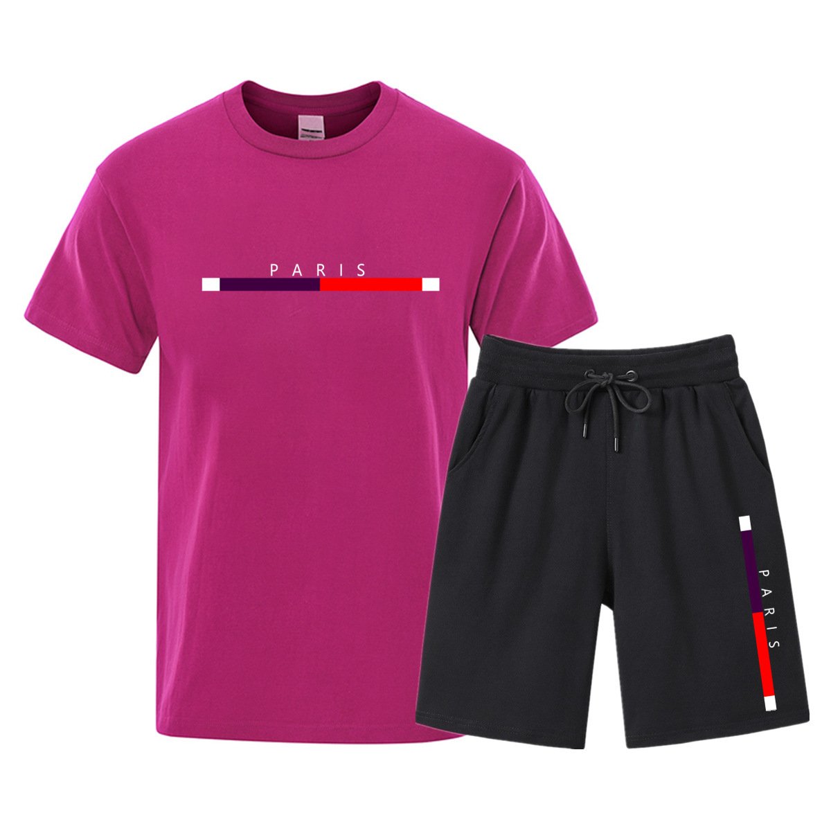 Men’s Cotton T-Shirt & Shorts Set – Fashionable Sports & Leisurewear - Image 9