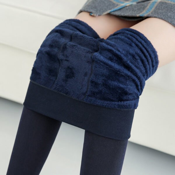 Warm Fur-Lined Leggings – Slim Fit Winter Pants