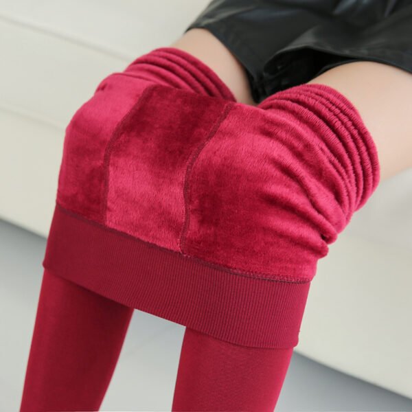 Warm Fur-Lined Leggings – Slim Fit Winter Pants - Image 8