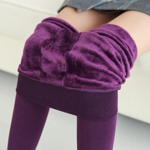Warm Fur-Lined Leggings – Slim Fit Winter Pants - Image 7