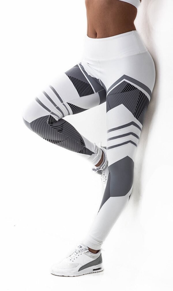Women’s Reflective Printed Yoga Leggings – Quick-Dry Compression Fitness Pants - Image 4