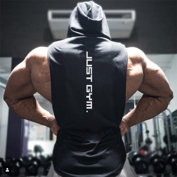 Men’s Fitness Hooded Vest – Loose Sportswear Top - Image 5