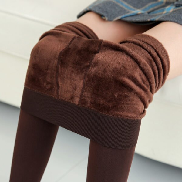 Warm Fur-Lined Leggings – Slim Fit Winter Pants - Image 4