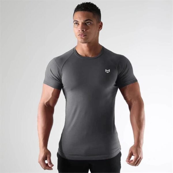 Men’s Quick-Dry Gym T-Shirt – Short Sleeve Sports Top - Image 5