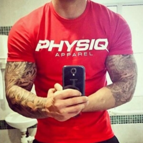 Men’s Summer Sports Cotton T-Shirt – Slim Fit Casual Tee