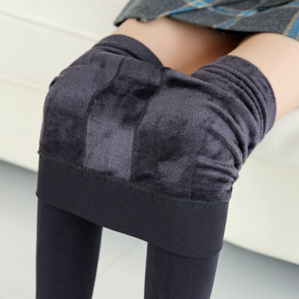 Warm Fur-Lined Leggings – Slim Fit Winter Pants - Image 5