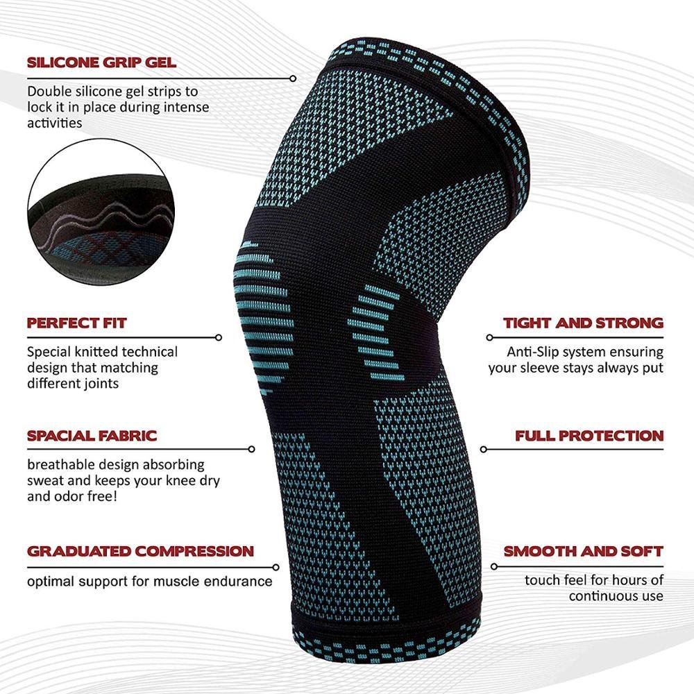 Sports Knee Pads – Knitted Nylon Protective Gear for Adults - Image 2