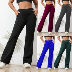Loose Wide-Leg Yoga & Fitness Pants – Comfortable Sports & Leisure Wear
