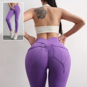 Women’s High Waist Hip Lift Yoga Pants – With Pockets