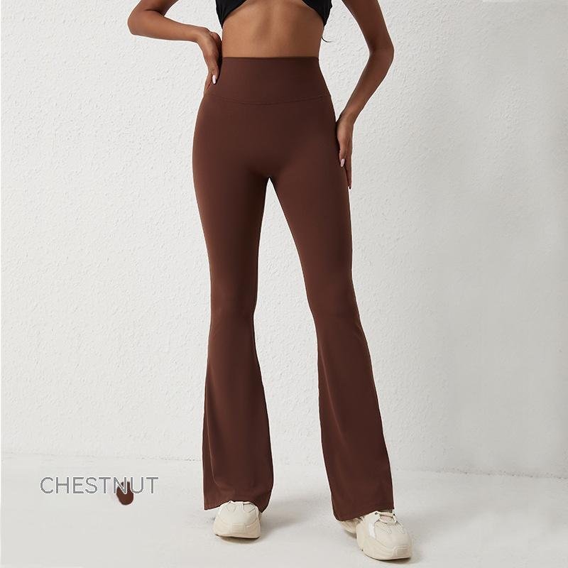 High Waisted Hip Lifting Tight Pants And Wide Leg Fitness Pants - Image 4