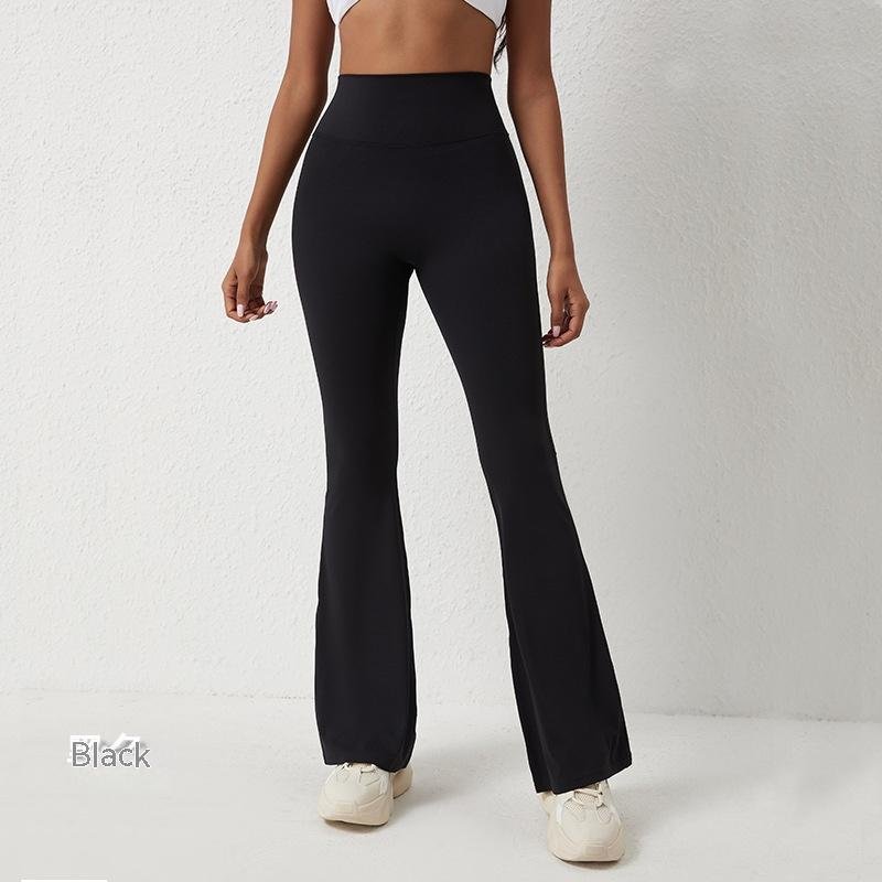 High Waisted Hip Lifting Tight Pants And Wide Leg Fitness Pants - Image 5